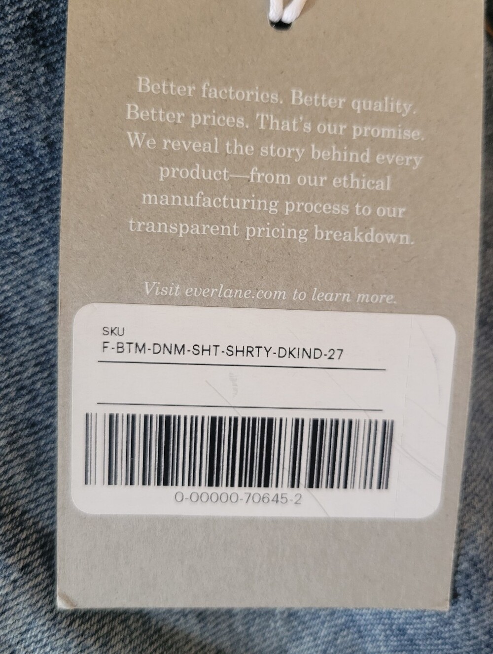NWT Everlane Organic Cotton Relaxed 90s Shorts Womens Size 27 - Picture 11 of 15
